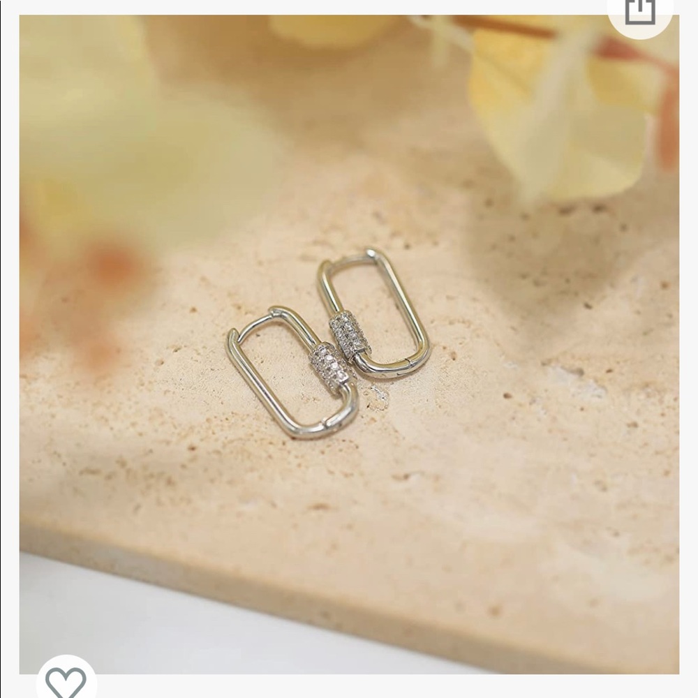 CZ Link earrings (NWT)